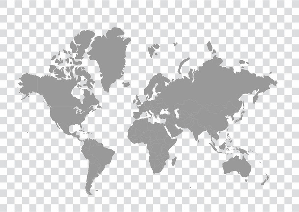 Dünya Haritası. Stock Vektör İllüstrasyonu - Vektör, Görsel