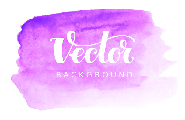 Abstract vector watercolor background. Purple spot on white. RGB. Eps8. Global colors - Vektor, obrázek