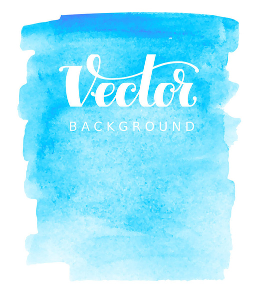 Abstract vector watercolor background. Blue spot on white. RGB. Eps8. Global colors - Vector, Image