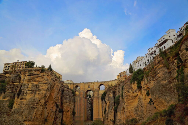 İspanya, Ronda 'daki Puente Nuevo Köprüsü - Fotoğraf, Görsel