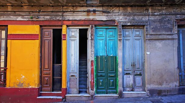 Montevideo strade nel centro storico della città, Uruguay                               - Foto, immagini