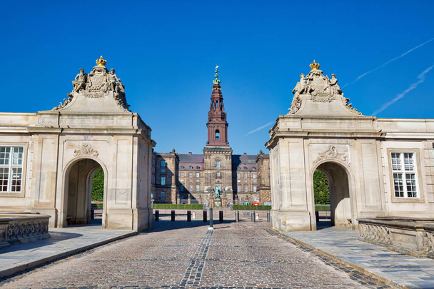Landmark Christiansborg Palace στην Κοπεγχάγη - Φωτογραφία, εικόνα