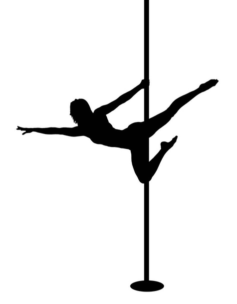 Pole Dance άθλημα, κορίτσι - Φωτογραφία, εικόνα