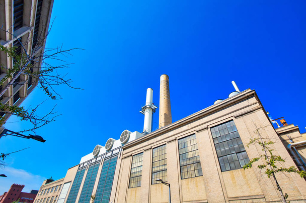 BOSTON, MA, USA-July 23, 2019: William R Dickson cogeneration plants, a part of MIT economy clean energy initiation. - Фото, зображення