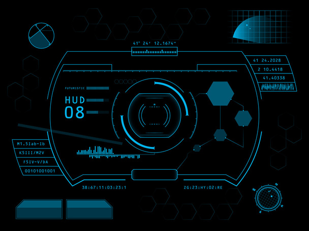 Interface utilisateur futuriste hud
 - Vecteur, image