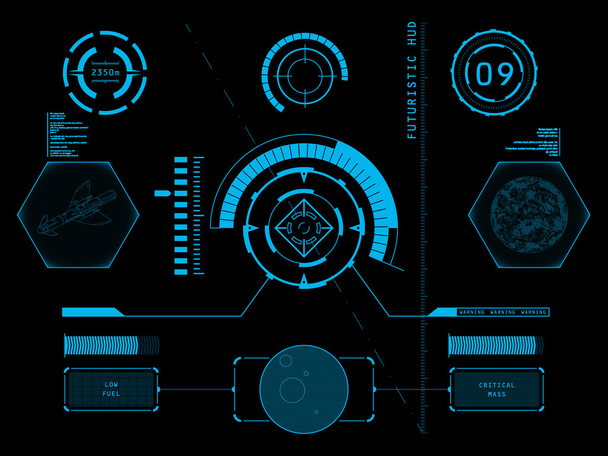 Hud de interfaz de usuario futurista
 - Vector, imagen