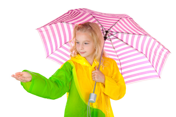 Girl feel if it is raining - Foto, immagini