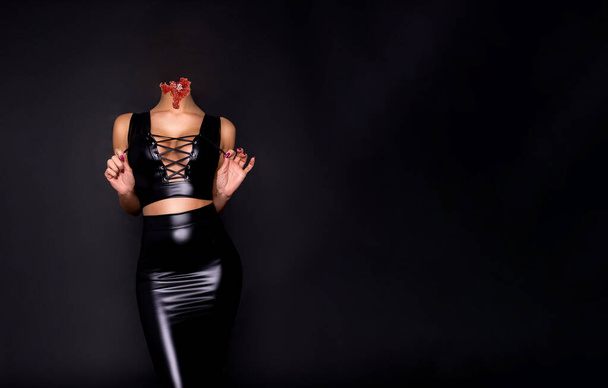 Sexy woman without head. Halloween concept. - Photo, Image