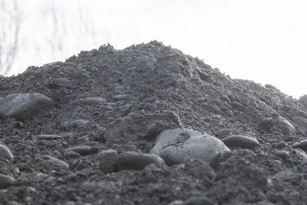 extraction de sable et de gravier pour l'industrie de la construction - Photo, image