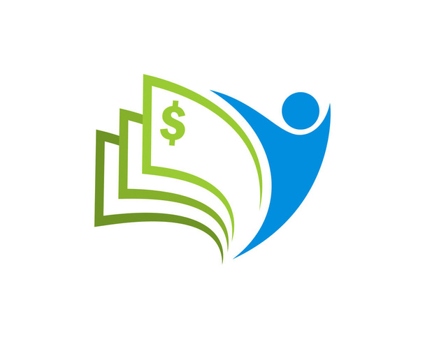 Logo księgowego zarządzania finansami - Wektor, obraz