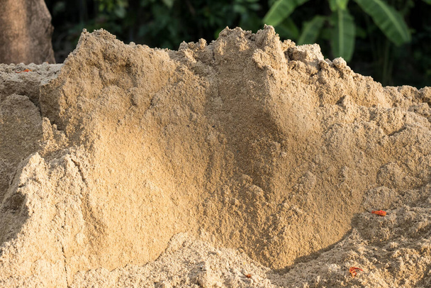 Texture et fond de sable fin. Gros plan du motif de sable en été. - Photo, image