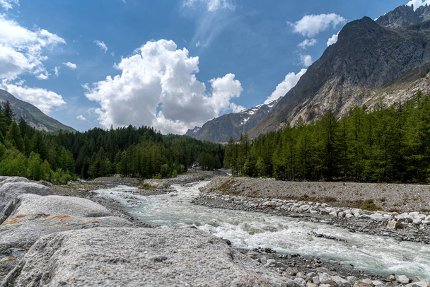 View of the Dora - Val Veny - Courmayeur - Valle d'Aosta - Italy - Photo, Image