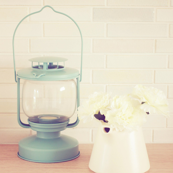 Lamp and flower - Photo, Image