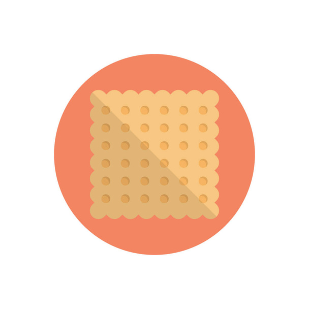 cookies vector circle flat icon - Vector, Image