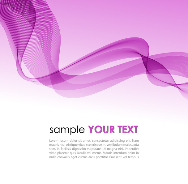 Abstract colorful background violet smoke wave - Vector, imagen
