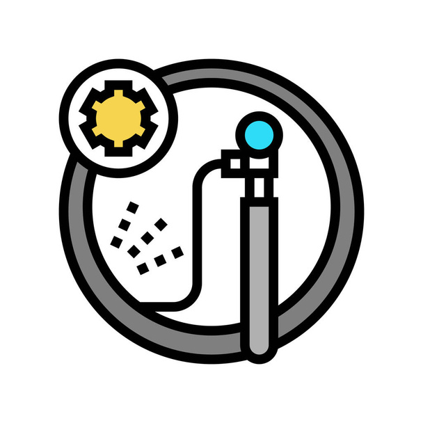 vettore icona colore camera ruota. segno della camera della ruota. illustrazione simbolo isolato - Vettoriali, immagini