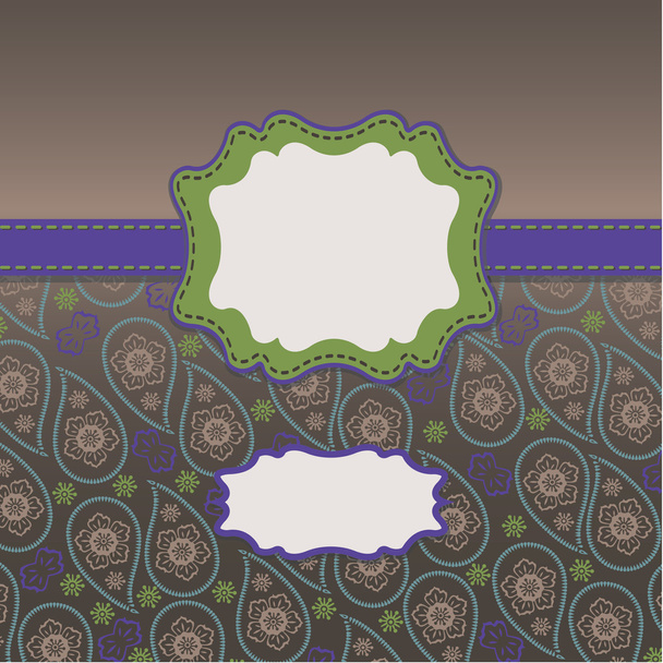 Paisley background in Mens design template or artwork - Vector, imagen
