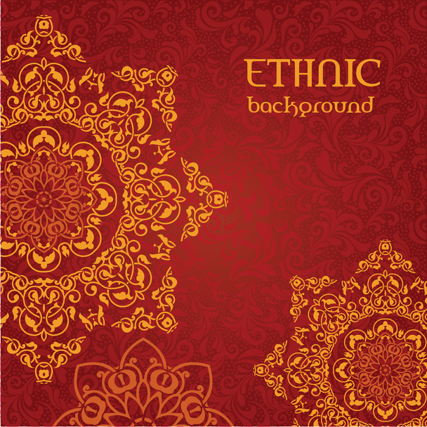 Ethnic ornamental background - Vector, imagen