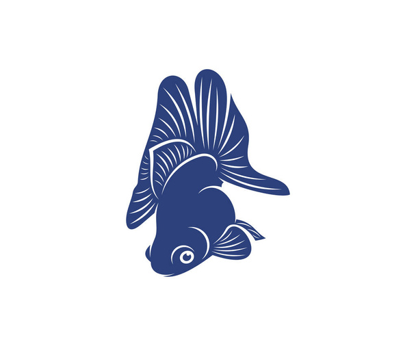 Goldfish Logo design vector template, Goldfish illustration, icon symbol - Vecteur, image