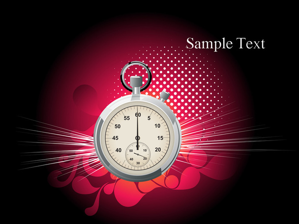 Background with isolated watch - Vector, Image