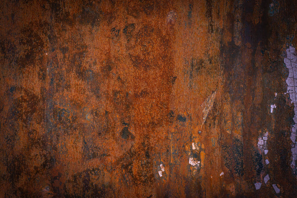 texture of rusty iron with corrosion on the surface. - Φωτογραφία, εικόνα