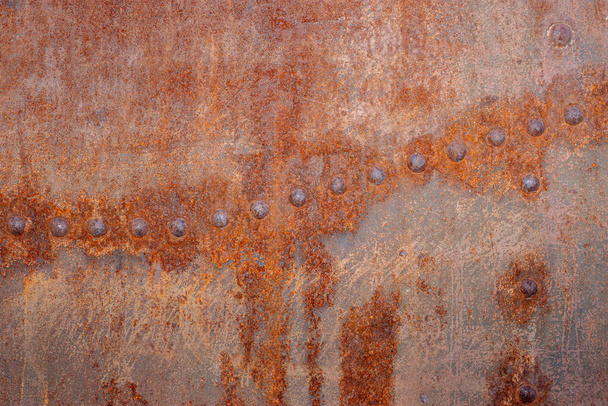 texture of rusty iron with corrosion on the surface. - Fotoğraf, Görsel