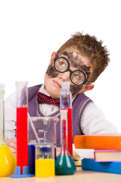 Little funny chemist - Foto, afbeelding