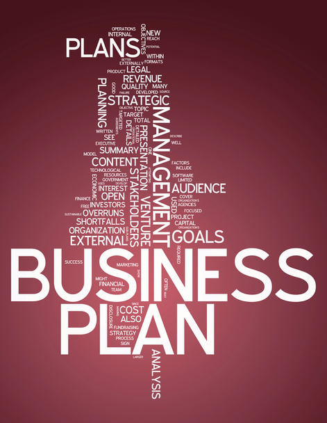 Wort Cloud-Businessplan - Foto, Bild