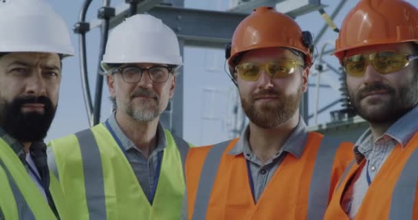 Male engineers on power plant - Footage, Video