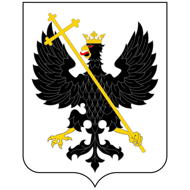 Coat of arms of Chernihiv is a historic city in northern Ukraine. Vector illustration - Vector, Image