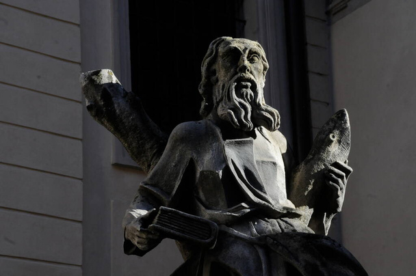 Статуя возле латинского собора во Львове, Украина - Фото, изображение
