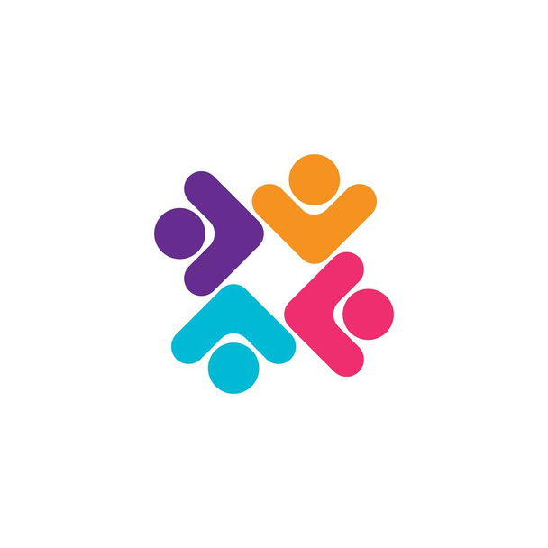 Przyjęcie i opieka społeczna Wektor szablonu logo - Wektor, obraz