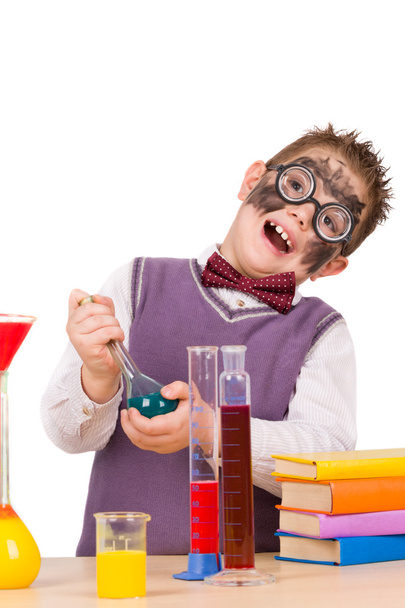 Little funny chemist - Foto, imagen