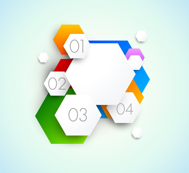Abstract background with hexagons - Vektori, kuva
