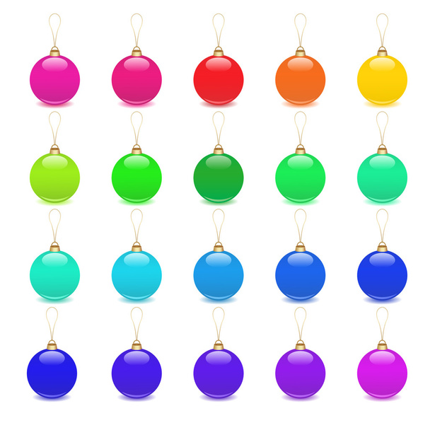 Christmas balls - Διάνυσμα, εικόνα