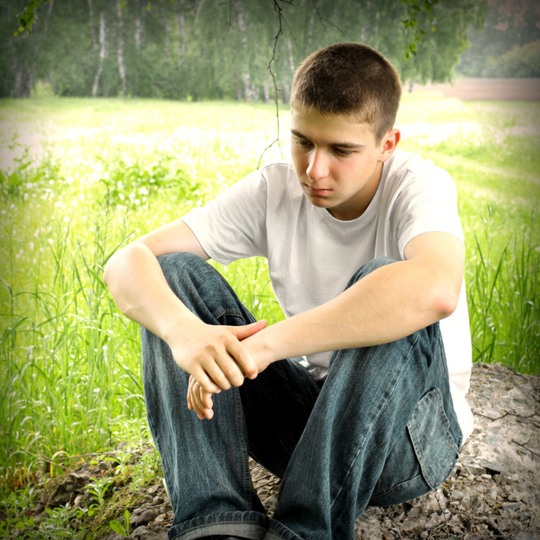 Sad Teenager - Foto, Imagem