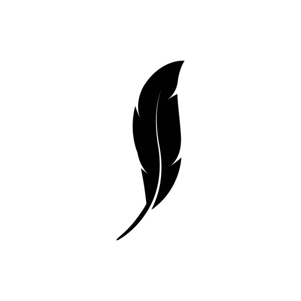 pluma logotipo stock ilustración diseño - Vector, Imagen