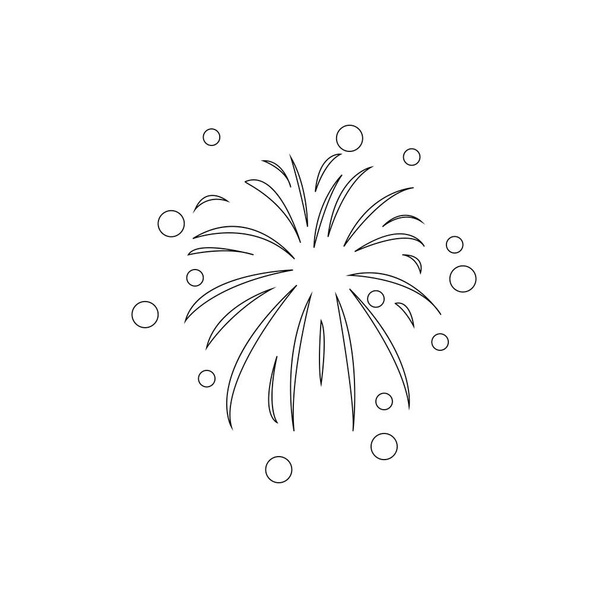 fuochi d'artificio logo stock illustrazione design - Vettoriali, immagini