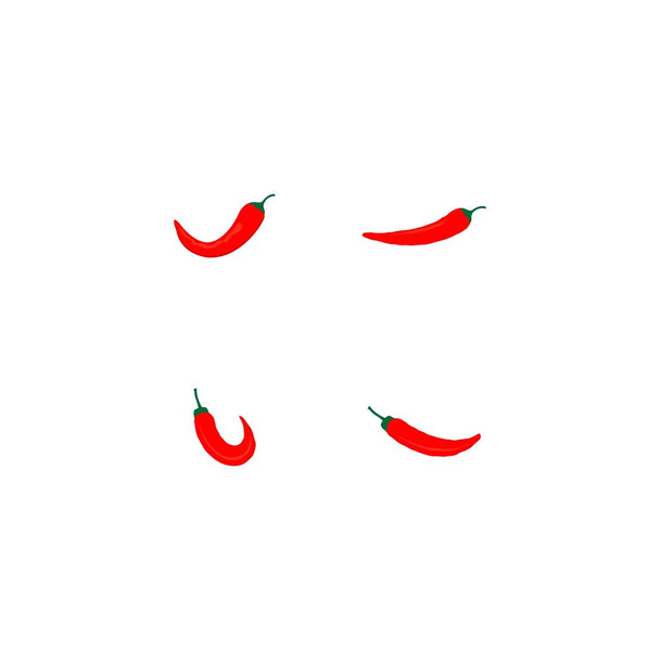 дизайн ілюстрації логотипу чилі
 - Вектор, зображення