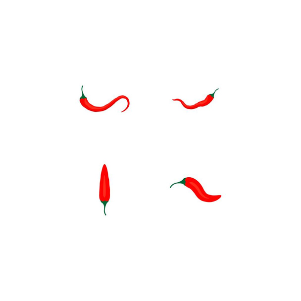 chili logo illustration de stock design - Vecteur, image