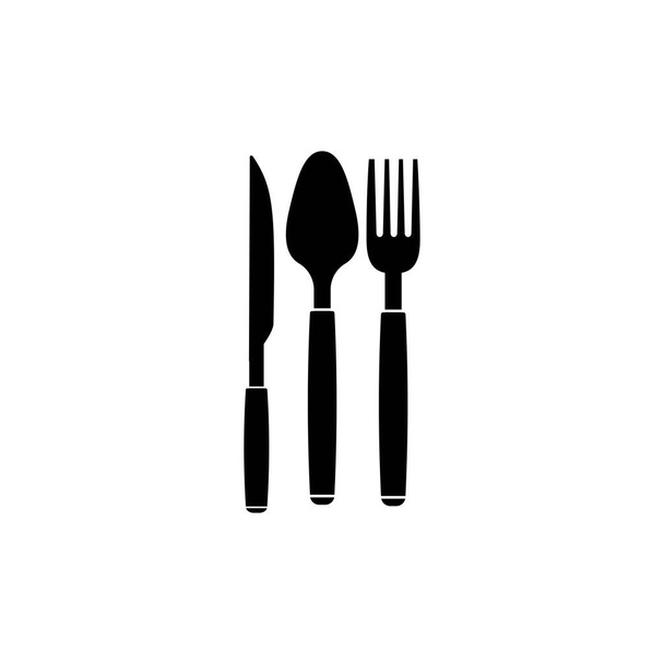 дизайн логотипа ложки вилочного ножа - Вектор,изображение