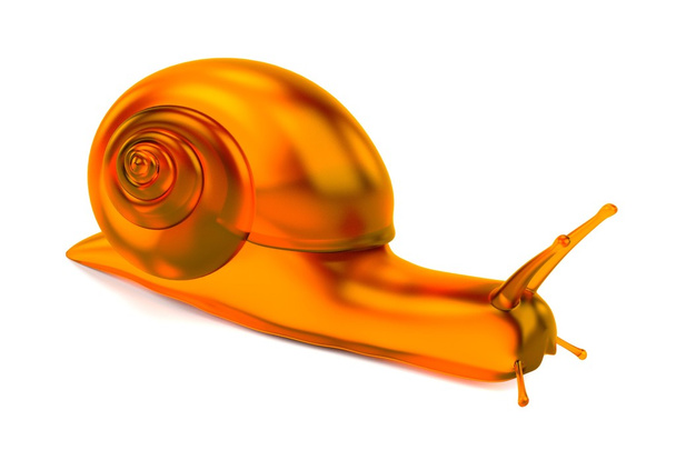 Realistic 3d render of snail - Photo, Image
