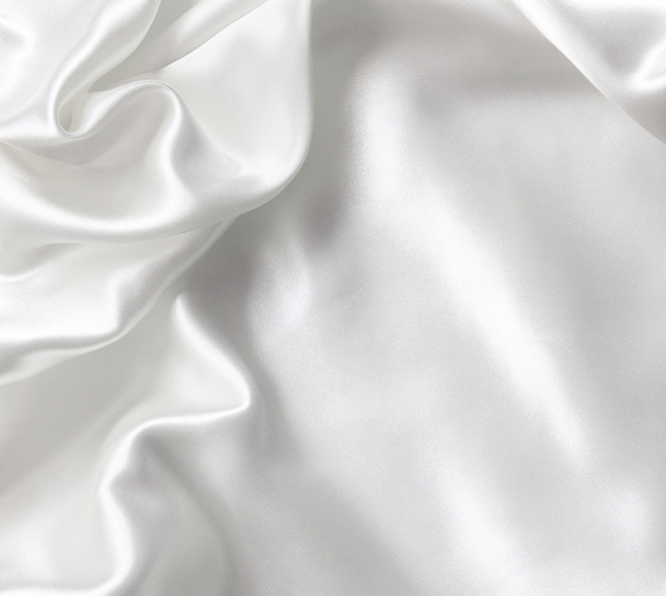 Smooth elegant white silk - Foto, imagen