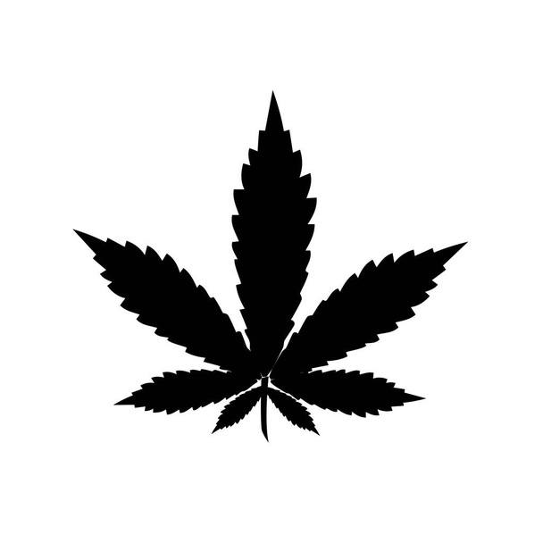 Marihuana vector cannabis blad onkruid pictogram logo symbool illustratie grafisch. - Vector, afbeelding