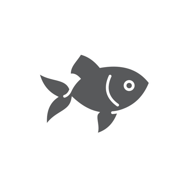Риби Векторні значки символ тварини ізольовані на білому тлі
 - Вектор, зображення