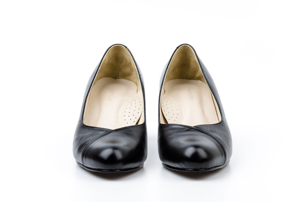 siyah deri ayakkabı - Fotoğraf, Görsel