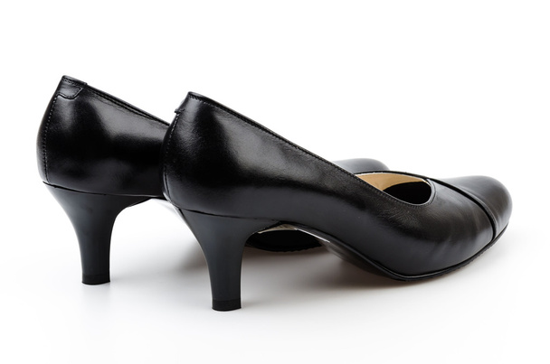Кожаные черные туфли
 - Фото, изображение