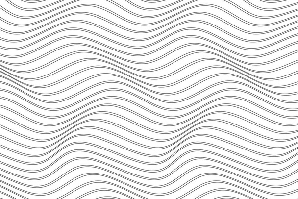 Lines in modern style. Line art minimalist print. Pattern geometric style. Technology background. Creative geometric wallpaper. Cover template, banner. Black and white vector illustration. - Vector, Image