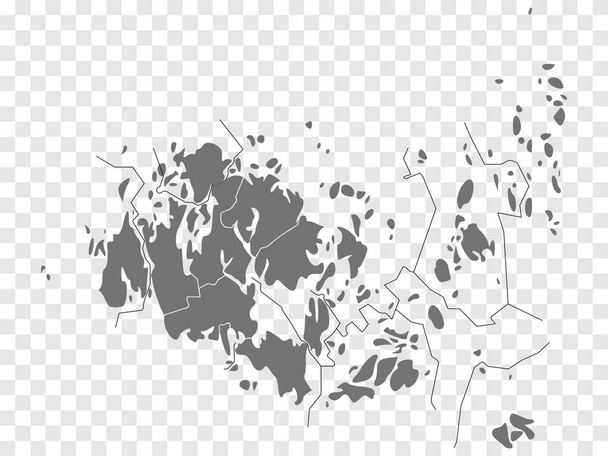 Blank map of Aland Islands. High quality map Aland Islandswith provinces on transparent background for your web site design, logo, app, UI.  Europe. Finland. EPS10 - Vector, Image
