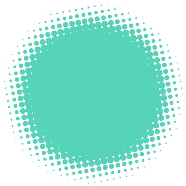Colorful halftone vector pattern, texture design element. Circles, dots, screentone illustration. Freckle, stipple-stippling, speckles illustration. Pointillist vector art - Vektor, Bild